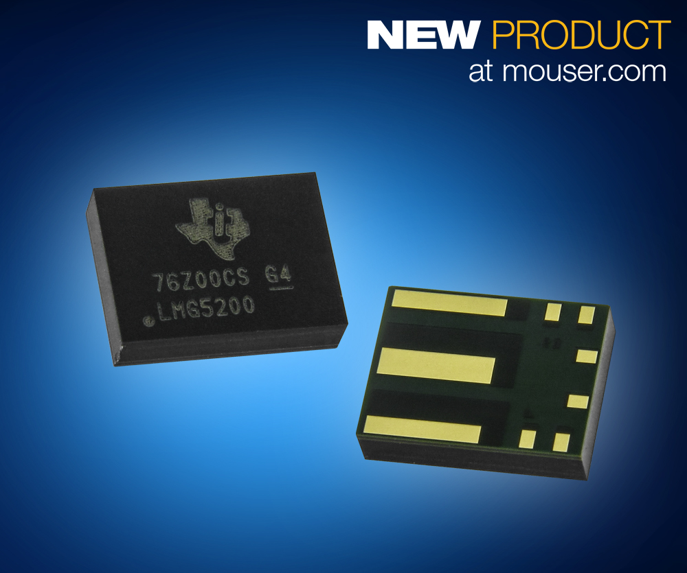 Texas Instruments LMG5200 80V GaN Power Stage Now Shipping from Mouser Electronics